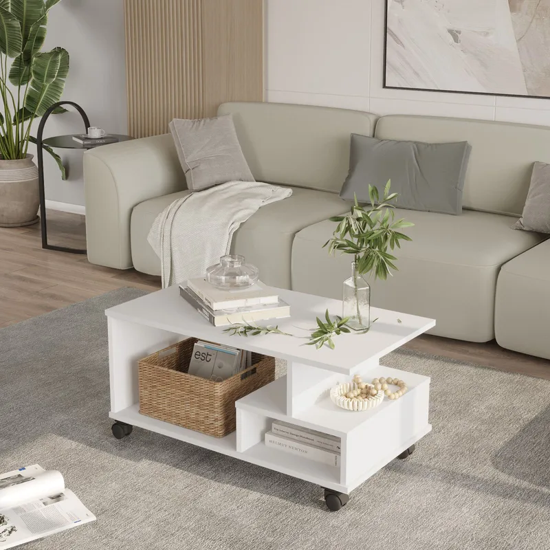 Solven Soffbord 90x42,5x51 cm - Vit - Möbler - Bord & matgrupp - Soffbord