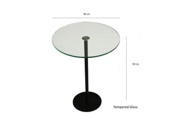 Sotinge Soffbord 40x50x40 cm Runt - Svart - Möbler - Bord & matgrupp - Soffbord