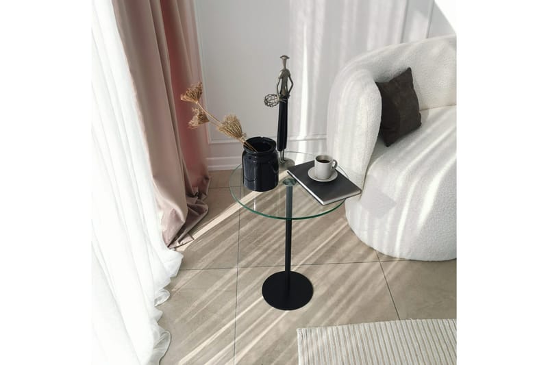 Sotinge Soffbord 40x50x40 cm Runt - Svart - Möbler - Bord & matgrupp - Soffbord