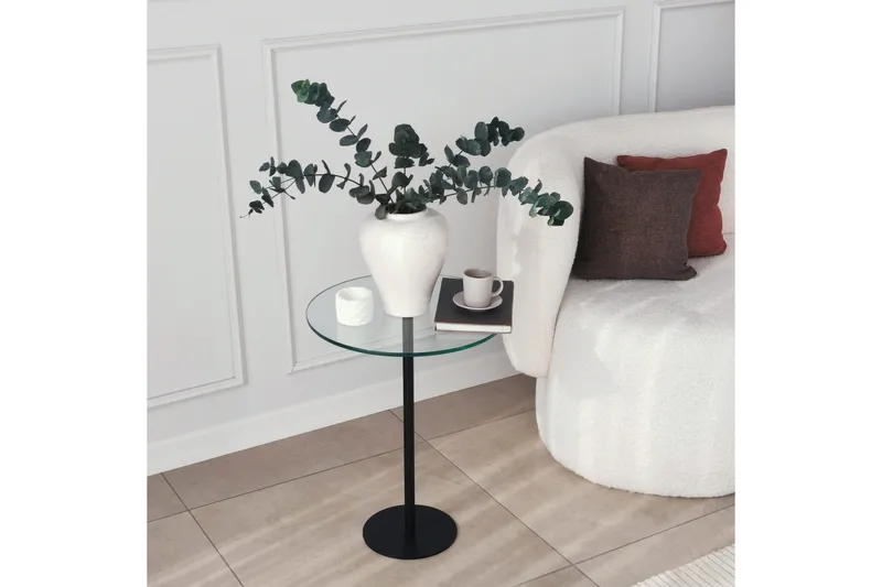 Sotinge Soffbord 40x50x40 cm Runt - Svart - Möbler - Bord & matgrupp - Soffbord