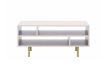Staffin Rektangulärt Soffbord med Öppna Hyllfack i Trä - Beige - Möbler - Bord & matgrupp - Soffbord