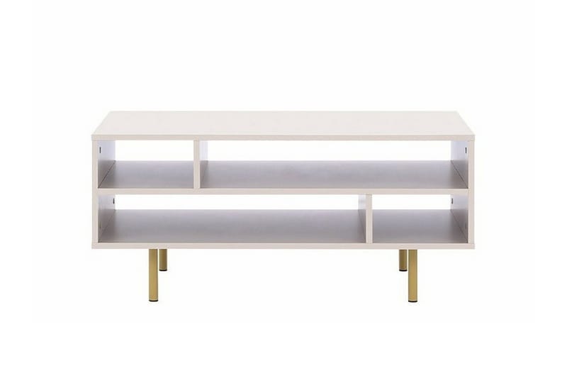 Staffin Rektangulärt Soffbord med Öppna Hyllfack i Trä - Beige - Möbler - Bord & matgrupp - Soffbord