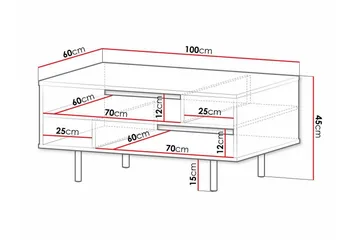 Staffin Soffbord 60 cm - Cashmere - Möbler - Bord & matgrupp - Soffbord