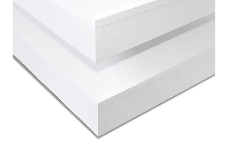 Stoliv Soffbord 70 cm Vridbart med Förvaring Hylla - Vit - Möbler - Bord & matgrupp - Soffbord - Soffbord med förvaring