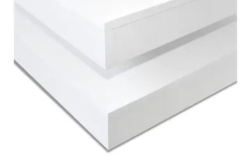 Stoliv Soffbord 70 cm Vridbart med Förvaring Hylla - Vit - Möbler - Bord & matgrupp - Soffbord - Soffbord med förvaring