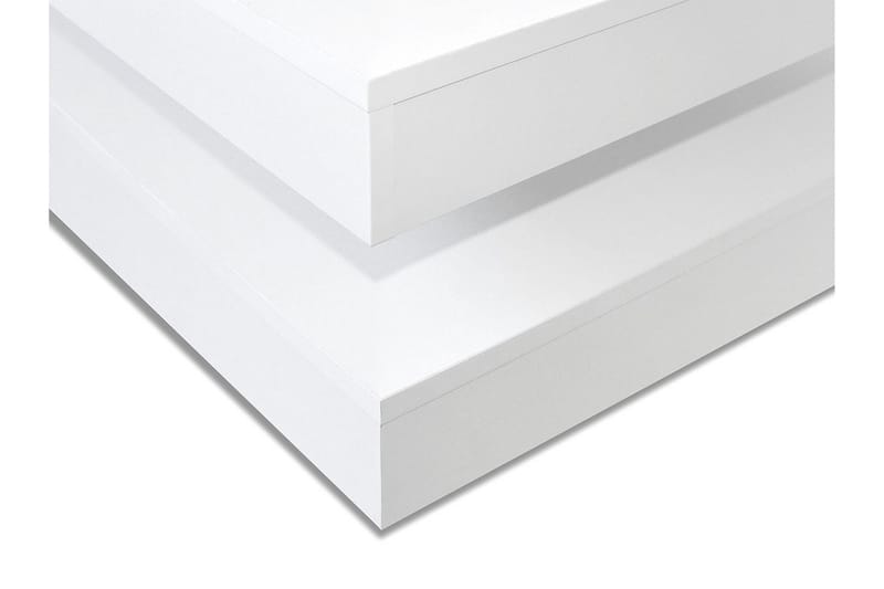Stoliv Soffbord 70 cm Vridbart med Förvaring Hylla - Vit - Möbler - Bord & matgrupp - Soffbord - Soffbord med förvaring