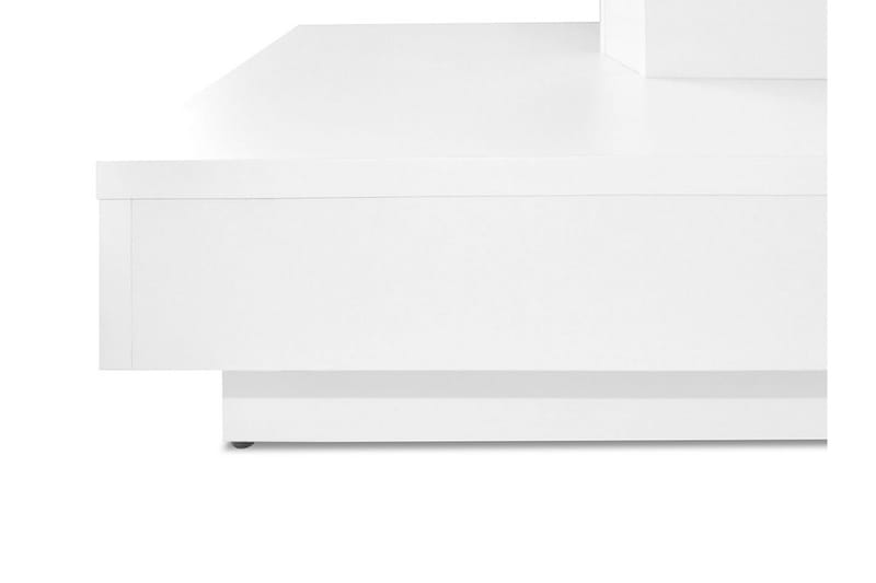 Stoliv Soffbord 70 cm Vridbart med Förvaring Hylla - Vit - Möbler - Bord & matgrupp - Soffbord - Soffbord med förvaring
