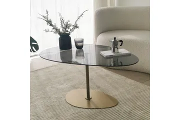 Svanabyn Soffbord 90 cm - Grå/Guld - Möbler - Bord & matgrupp - Soffbord