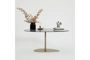 Svanabyn Soffbord 90 cm - Grå/Guld - Möbler - Bord & matgrupp - Soffbord