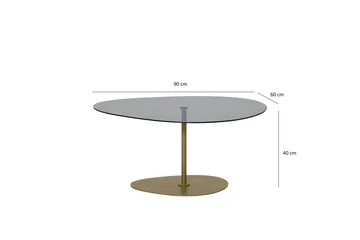 Svanabyn Soffbord 90 cm - Grå/Guld - Möbler - Bord & matgrupp - Soffbord