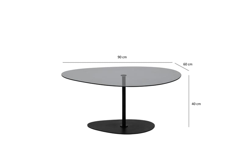 Svanabyn Soffbord 90 cm - Grå/Svart - Möbler - Bord & matgrupp - Soffbord