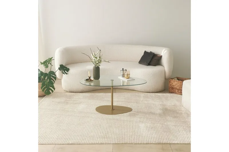 Svanabyn Soffbord 90 cm, Guld