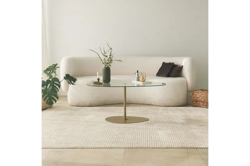 Svanabyn Soffbord 90 cm - Guld - Möbler - Bord & matgrupp - Soffbord