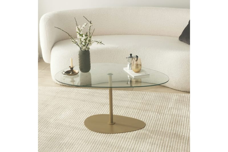 Svanabyn Soffbord 90 cm - Guld - Möbler - Bord & matgrupp - Soffbord