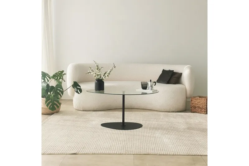 Svanabyn Soffbord 90 cm, Svart