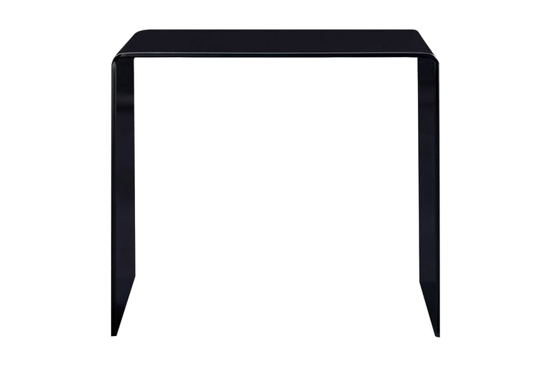 Soffbord svart 50x50x45 cm härdat glas - Svart/Glas - Soffbord