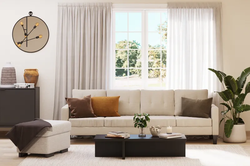 Soffbord Töreboda Rektangulärt 120 cm - Mörkbrun valnötsträ look - Möbler - Bord & matgrupp - Soffbord