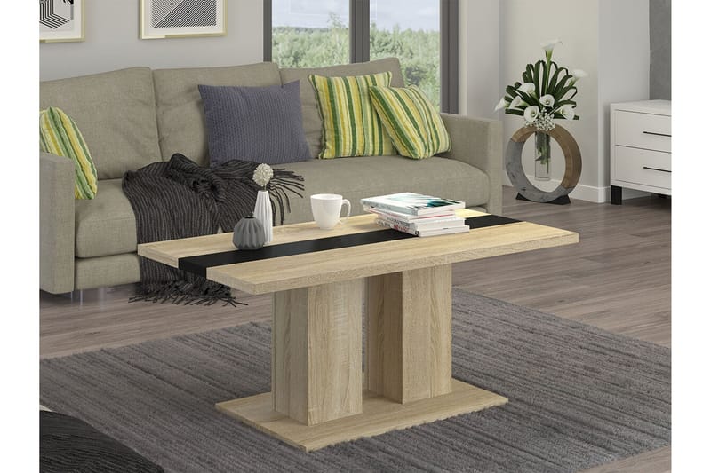 Tallow 60 cm Rektangulärt Soffbord i Målat Trä - Beige - Möbler - Bord & matgrupp - Soffbord