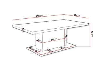 Tallow Soffbord 60 cm NO_BRAND Brown - Möbler - Bord & matgrupp - Soffbord