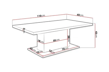 Tallow Soffbord 60 cm NO_BRAND Brown - Möbler - Bord & matgrupp - Soffbord