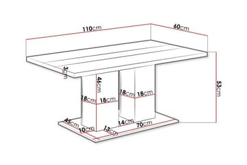 Tallow Soffbord 60 cm Rektangulärt i Målat Trä - Svart - Möbler - Bord & matgrupp - Soffbord
