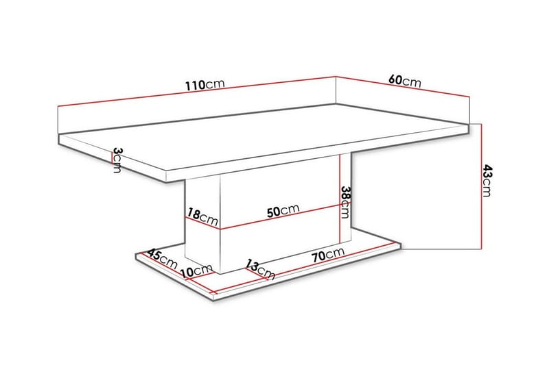 Tallow Soffbord 60 cm White - Möbler - Bord & matgrupp - Soffbord