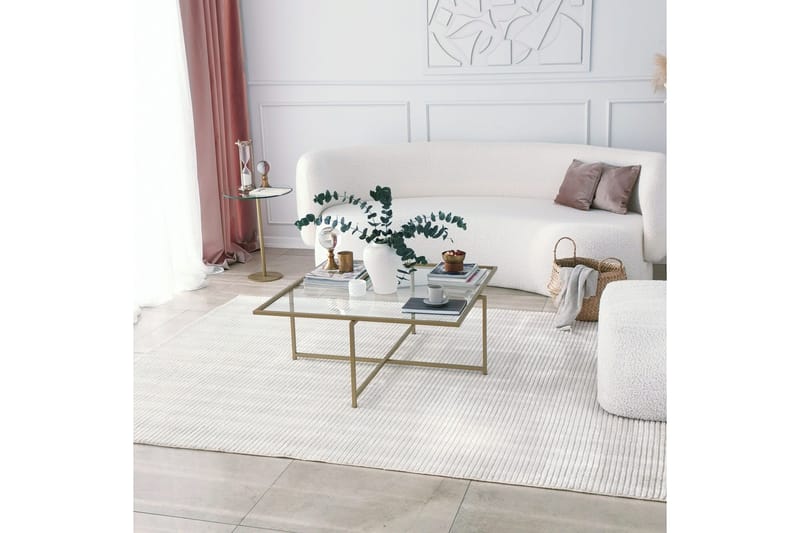 Telence Soffbord 85x35x85 cm - Guld - Möbler - Bord & matgrupp - Soffbord