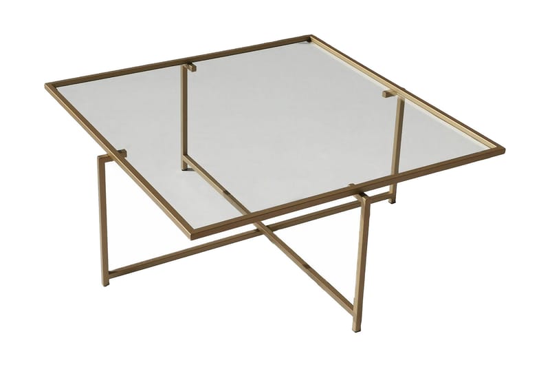 Telence Soffbord 85x35x85 cm, Guld