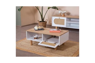 Soffbord Terra Vit / Ek - Vit - Möbler - Bord & matgrupp - Soffbord