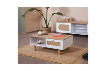 Soffbord Terra Vit / Ek - Vit - Möbler - Bord & matgrupp - Soffbord