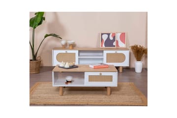 Soffbord Terra Vit / Ek - Vit - Möbler - Bord & matgrupp - Soffbord