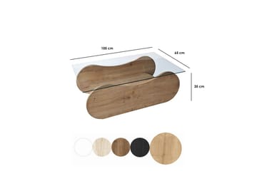 Soffbord Tevrin Sudamalek / Transparent - Sudamalek / Transparent - Möbler - Bord & matgrupp - Soffbord