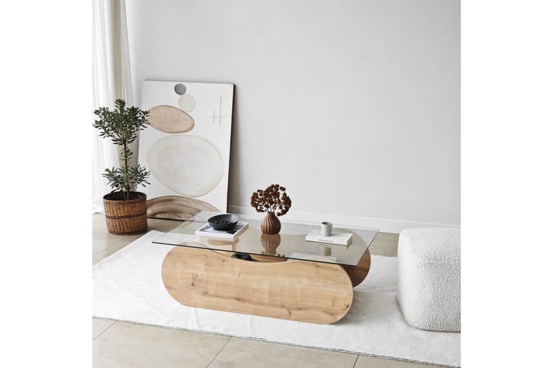 Soffbord Tevrin Sudamalek / Transparent - Sudamalek / Transparent - Möbler - Bord & matgrupp - Soffbord