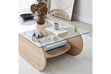 Soffbord Tevrin Sudamalek / Transparent - Sudamalek / Transparent - Möbler - Bord & matgrupp - Soffbord