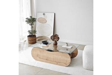 Soffbord Tevrin Sudamalek / Transparent - Sudamalek / Transparent - Möbler - Bord & matgrupp - Soffbord