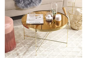 Thore Soffbord i härdat glas - Guld - Möbler - Bord & matgrupp - Soffbord