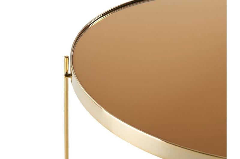 Thore Soffbord i härdat glas - Guld - Möbler - Bord & matgrupp - Soffbord