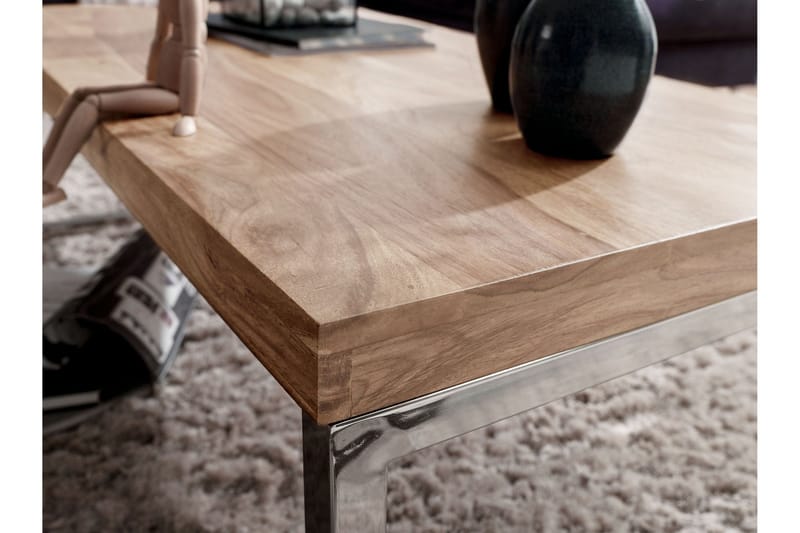 Thuxton Soffbord 120 cm - Akacia/krom - Möbler - Bord & matgrupp - Soffbord