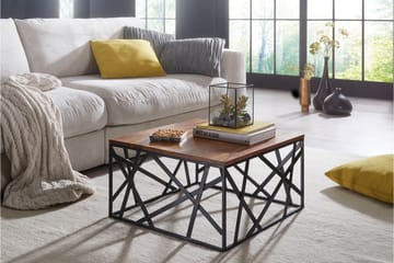 Tijero Soffbord 60 cm - Massivt Trä/Svart - Möbler - Bord & matgrupp - Soffbord