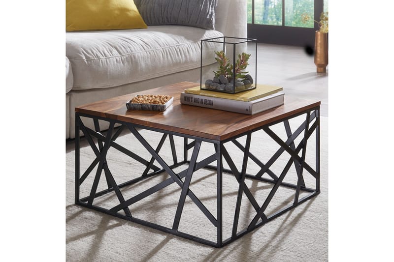 Tijero Soffbord 60 cm - Massivt Trä/Svart - Möbler - Bord & matgrupp - Soffbord