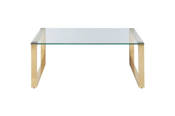 Soffbord Tilon Guld/transparent - Guld/transparent - Möbler - Bord & matgrupp - Soffbord