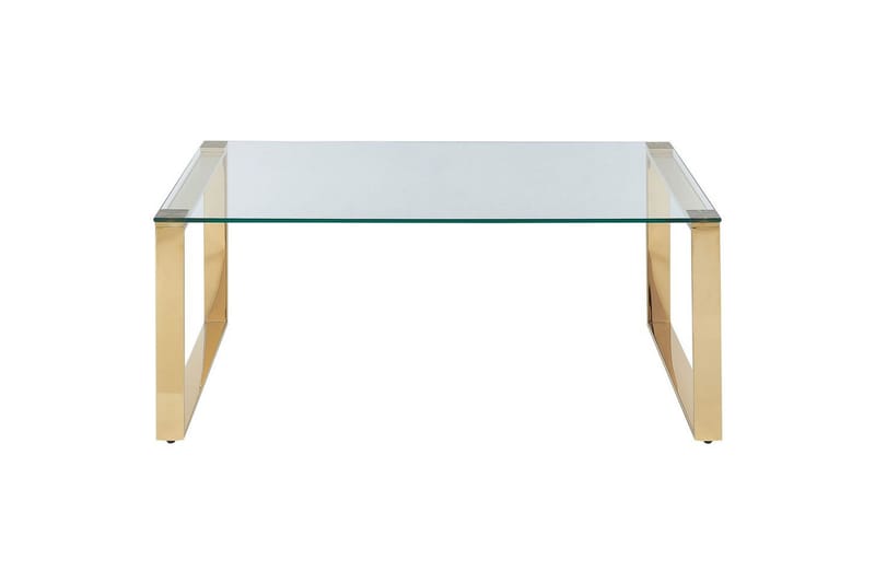 Soffbord Tilon Guld/transparent - Guld/transparent - Möbler - Bord & matgrupp - Soffbord