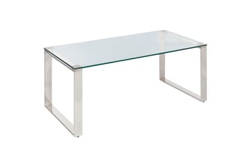 Soffbord Tilon Silver/Transparent - Silver/Transparent - Möbler - Bord & matgrupp - Soffbord