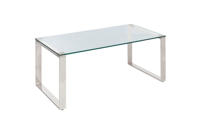 Soffbord Tilon Silver/Transparent - Silver/Transparent - Möbler - Bord & matgrupp - Soffbord