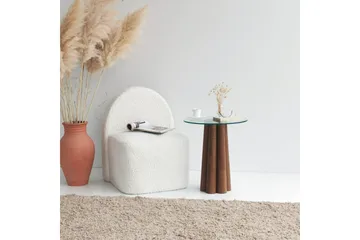 Tjadhunt Soffbord 50 cm - Valnöt/Glas - Möbler - Bord & matgrupp - Soffbord