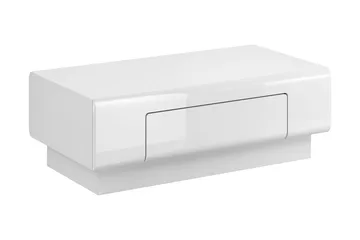 Toreno Soffbord 110 cm med Förvaring Hylla + Låda - Vit - Möbler - Bord & matgrupp - Soffbord - Soffbord med förvaring