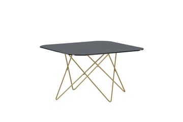 Tristar Soffbord 80 cm - Marmor/Svart/Mässing - Möbler - Bord & matgrupp - Soffbord