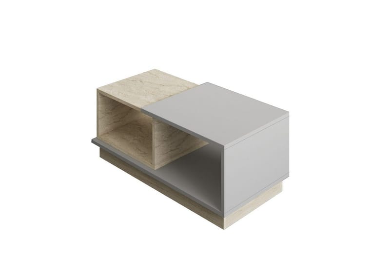 Soffbord Vaelen Travertin / Grå, Travertin / Grå