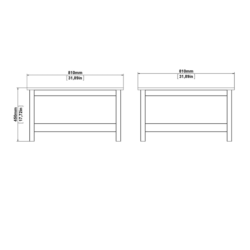 Vallvidera Soffbord 81 cm - Möbler - Bord & matgrupp - Soffbord - Soffbord med förvaring