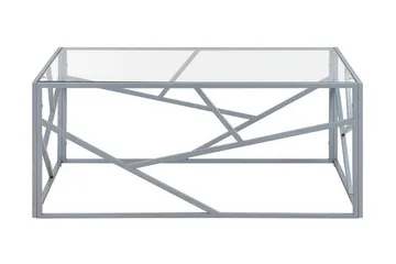Vanausdall Soffbord 100 cm - Silver/Glas - Möbler - Bord & matgrupp - Soffbord